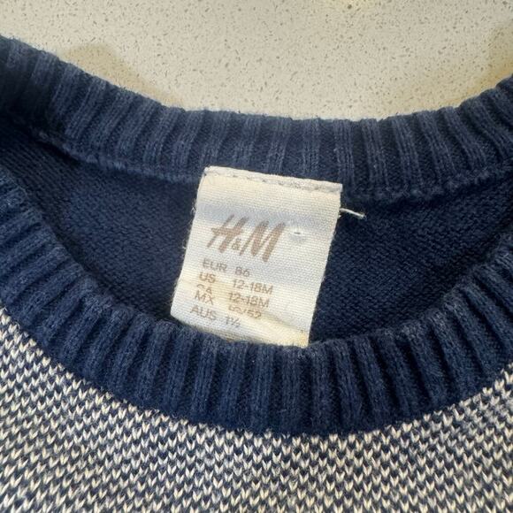 H&M Baby Boy 12-18M Heart Breaker Pullover Sweater - Picture 4 of 5